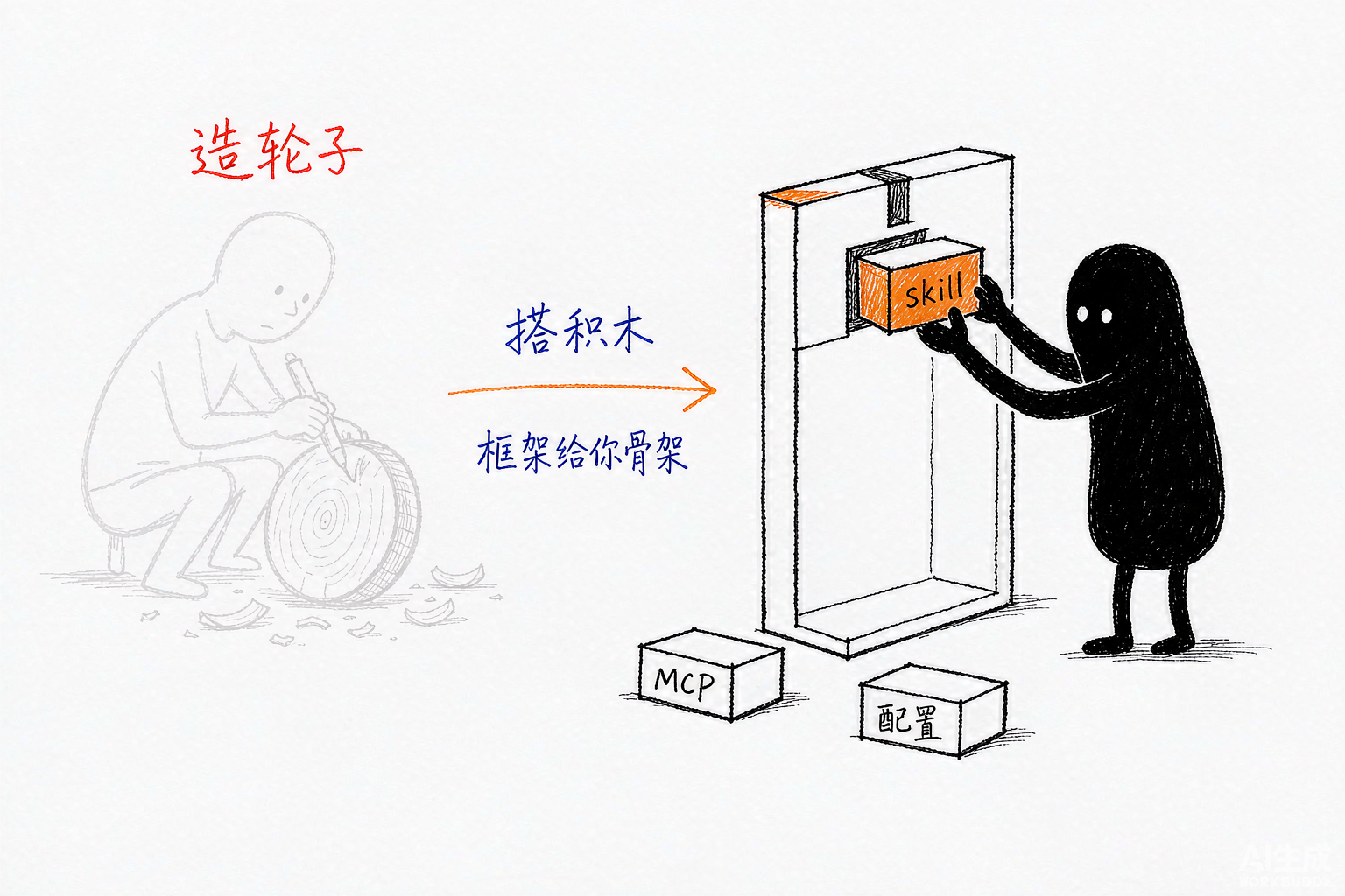 你搭积木,不是造轮子